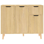 vidaXL Sideboard Sonoma-Eiche 90x30x72 cm Holzwerkstoff