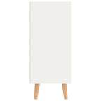 vidaXL Sideboard Weiß und Sonoma-Eiche 90x30x72 cm Holzwerkstoff