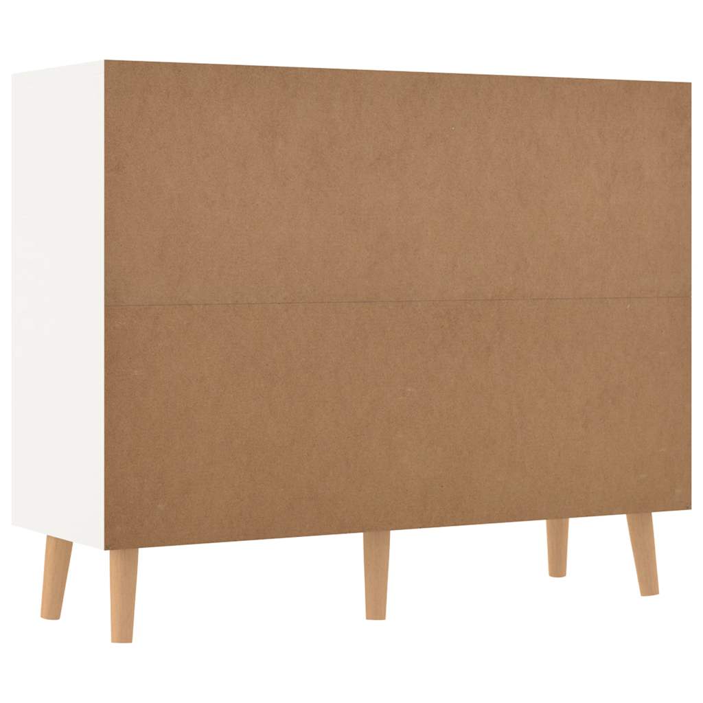 vidaXL Sideboard Weiß und Sonoma-Eiche 90x30x72 cm Holzwerkstoff