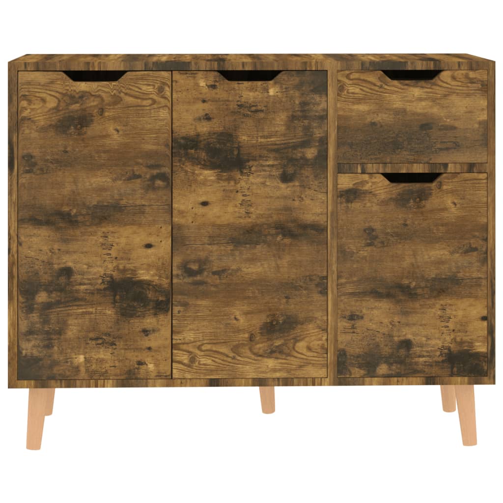 vidaXL Sideboard Räuchereiche 90x30x72 cm Holzwerkstoff