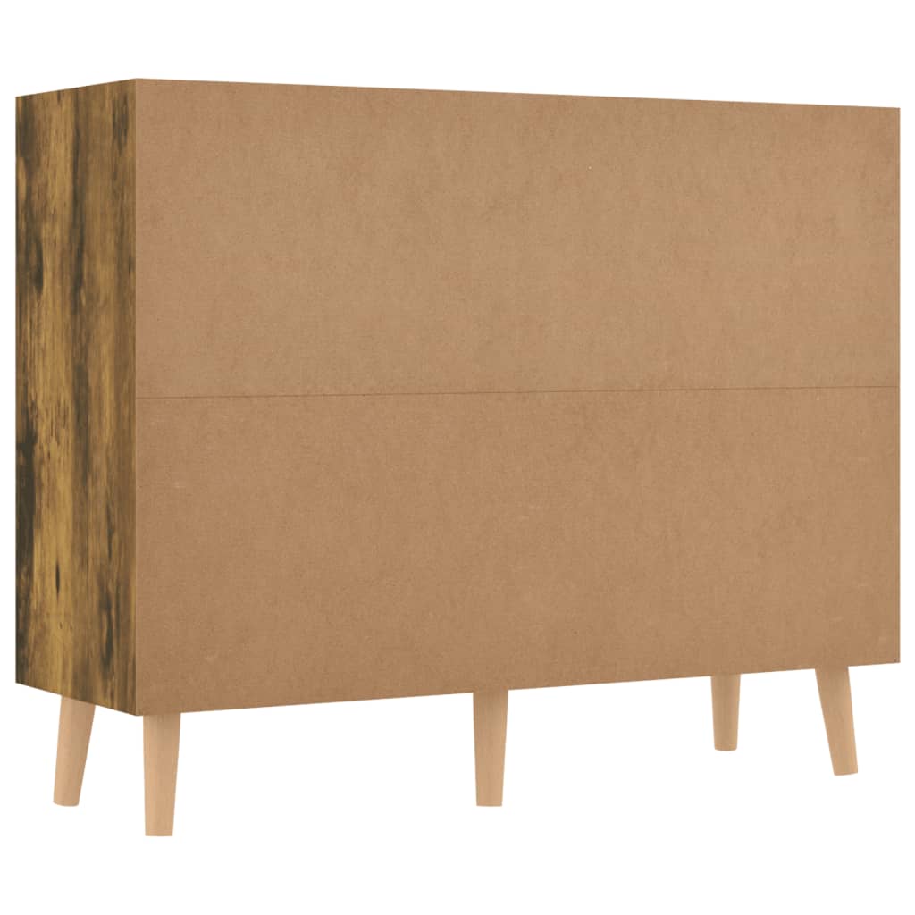 vidaXL Sideboard Räuchereiche 90x30x72 cm Holzwerkstoff