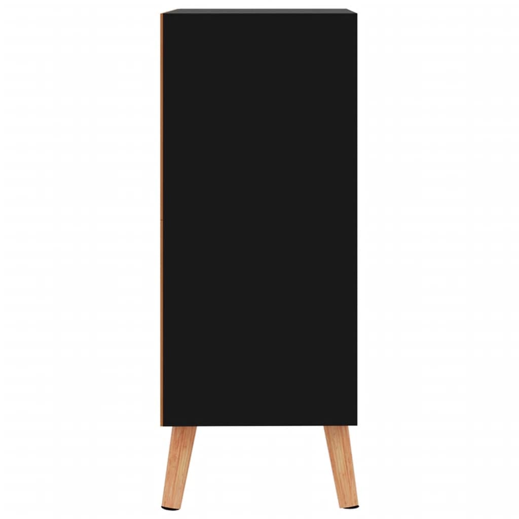 vidaXL Sideboard Hochglanz-Schwarz 60x30x72 cm Holzwerkstoff