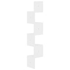 vidaXL Wand-Eckregal Hochglanz-Weiß 19x19x123 cm Holzwerkstoff