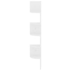 vidaXL Wand-Eckregal Hochglanz-Weiß 19x19x123 cm Holzwerkstoff