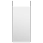 vidaXL Türspiegel Schwarz 30x60 cm Glas und Aluminium