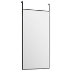 vidaXL Türspiegel Schwarz 30x60 cm Glas und Aluminium