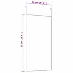 vidaXL Türspiegel Golden 30x60 cm Glas und Aluminium
