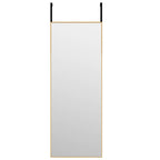 vidaXL Türspiegel Golden 30x60 cm Glas und Aluminium
