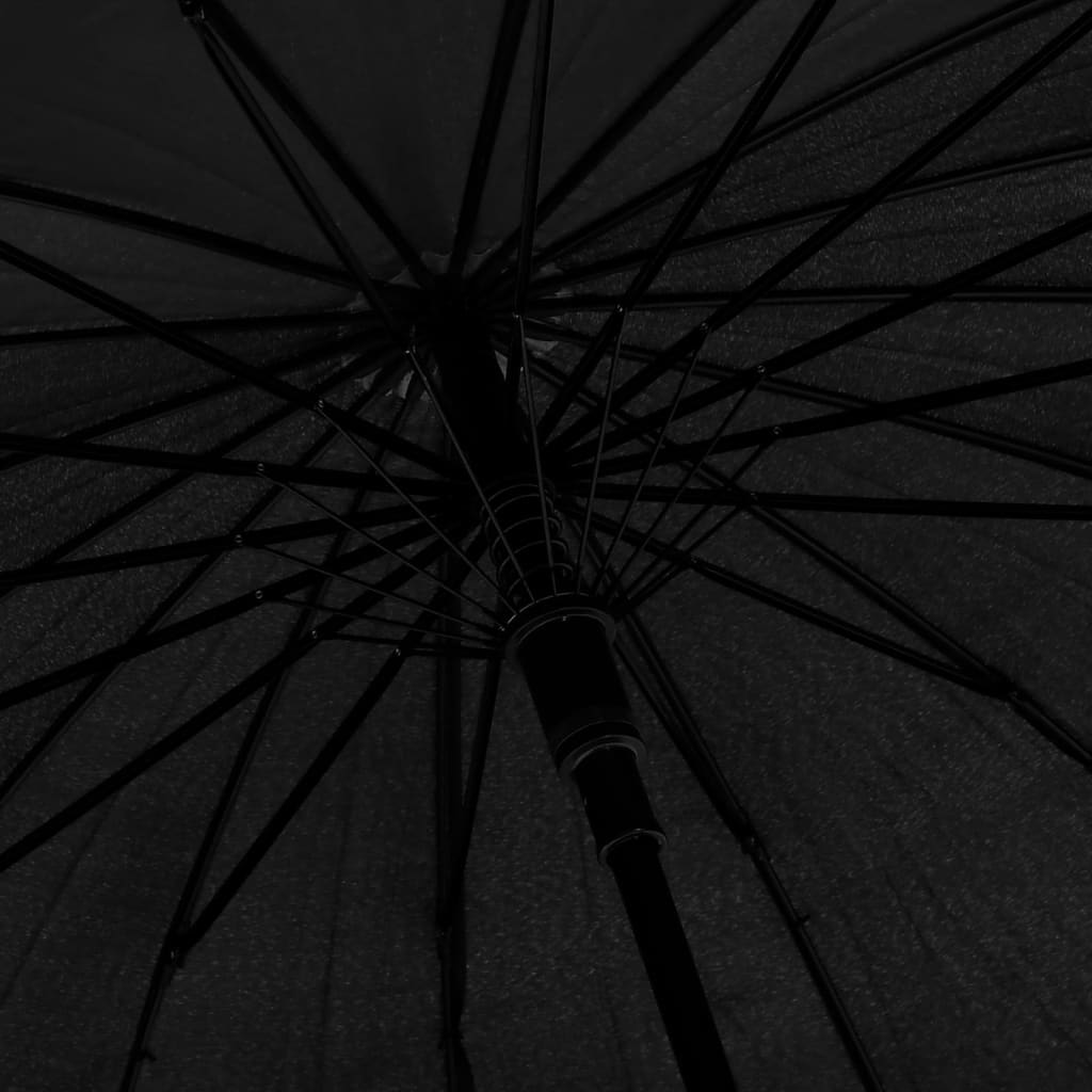 vidaXL Regenschirm Automatisch Schwarz 105cm