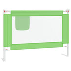 vidaXL Kleinkind-Bettschutzgitter Grün 90x25 cm Stoff