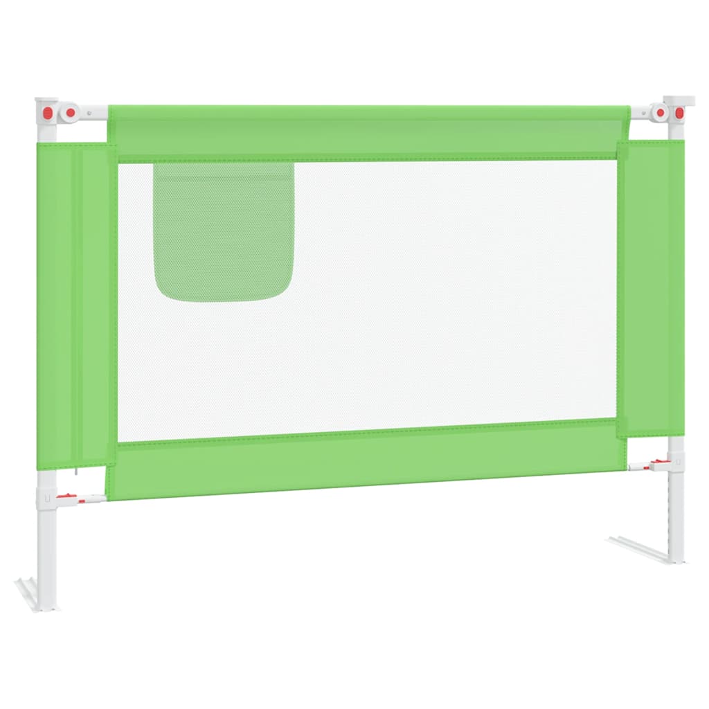 vidaXL Kleinkind-Bettschutzgitter Grün 90x25 cm Stoff