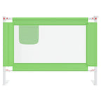vidaXL Kleinkind-Bettschutzgitter Grün 90x25 cm Stoff