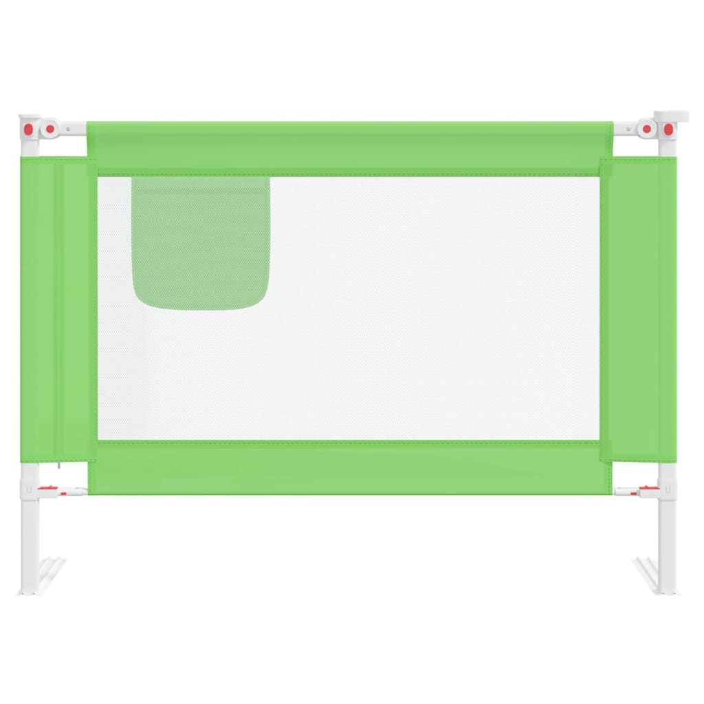 vidaXL Kleinkind-Bettschutzgitter Grün 90x25 cm Stoff