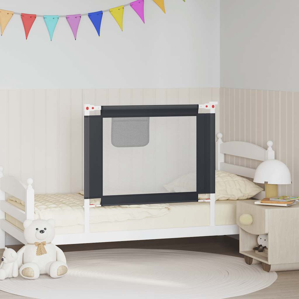 vidaXL Kleinkind-Bettschutzgitter Grün 90x25 cm Stoff