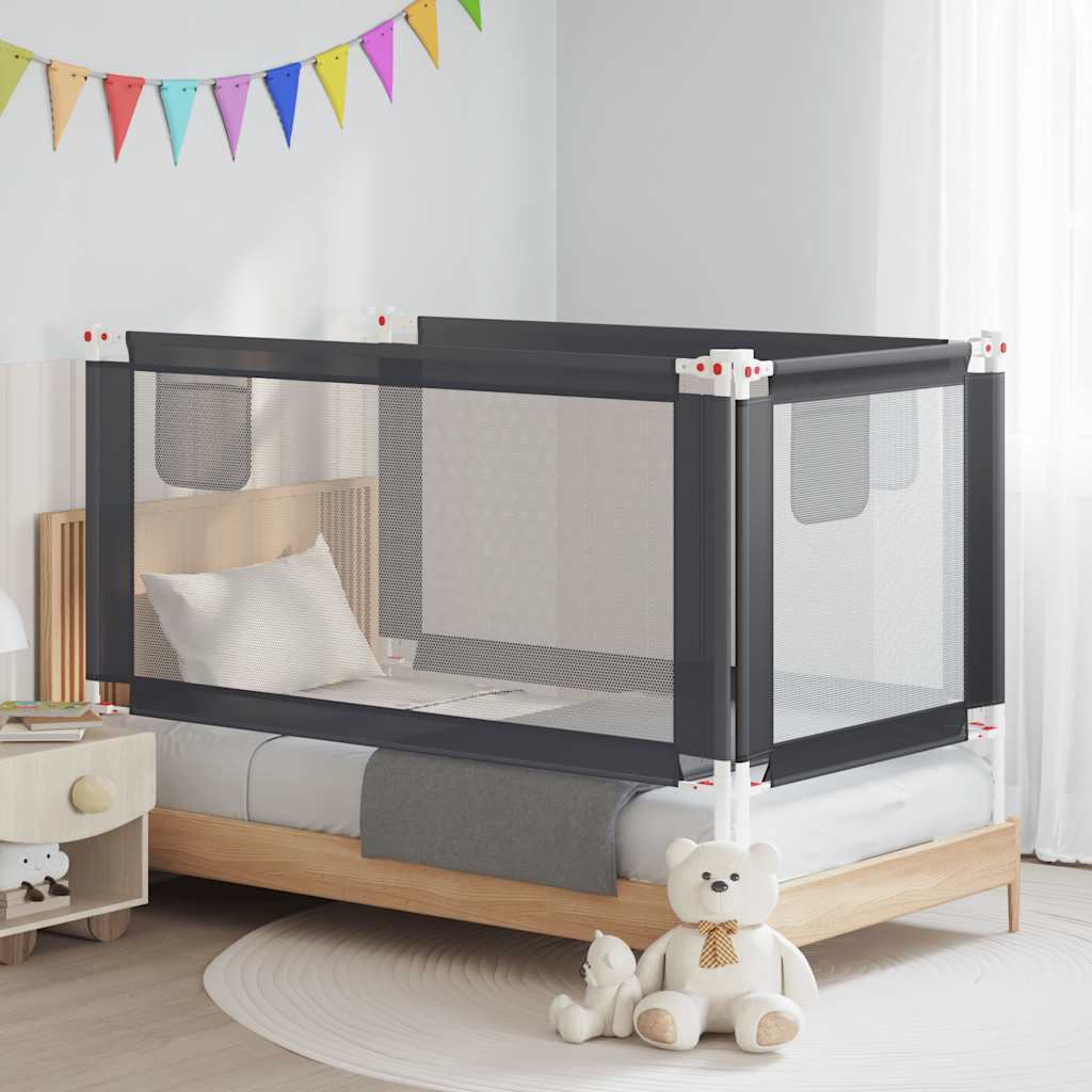 vidaXL Kleinkind-Bettschutzgitter Grün 90x25 cm Stoff