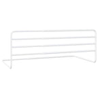 vidaXL Kleinkind-Bettschutzgitter Weiß (76-137)x55 cm Eisen