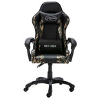 vidaXL Gaming-Stuhl Schwarz und Tarnmuster Kunstleder