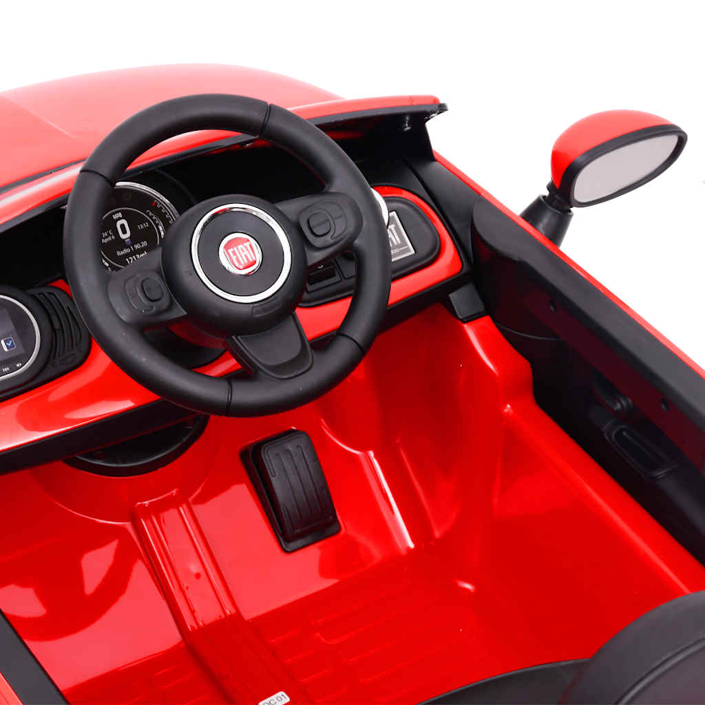 vidaXL Kinder-Elektroauto Fiat 500 Rot