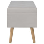 vidaXL Bank mit Stauraum 80 cm Grau Samt