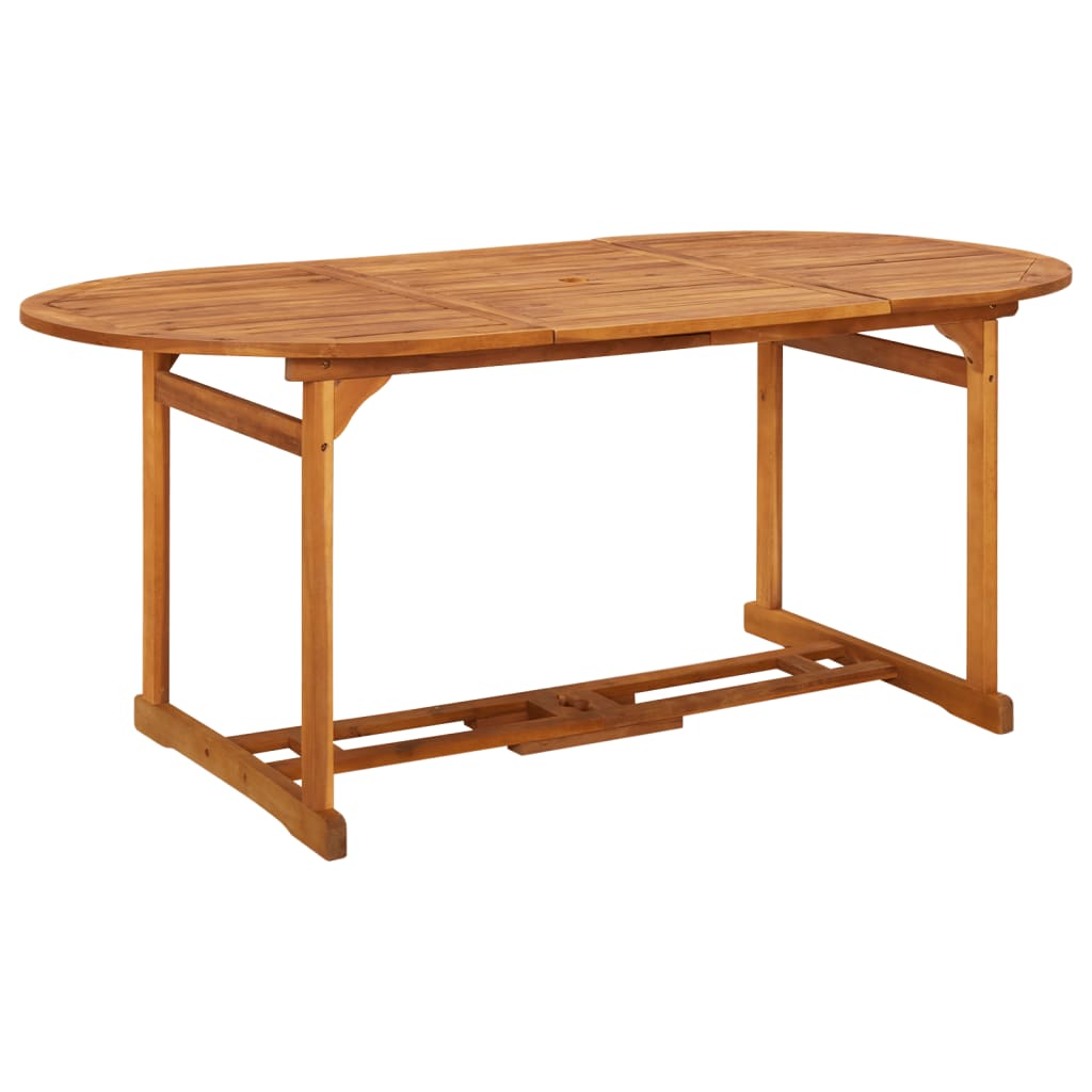 vidaXL Garten-Esstisch 220x90x75 cm Massivholz Akazie