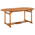 vidaXL Garten-Esstisch 220x90x75 cm Massivholz Akazie