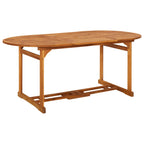vidaXL Garten-Esstisch 220x90x75 cm Massivholz Akazie