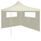 vidaXL Pavillon-Seitenwand mit Fenstern Creme