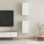 vidaXL TV-Schränke 2 Stk. Weiß 30,5x30x60 cm Holzwerkstoff