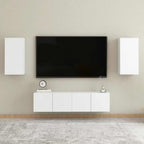 vidaXL TV-Schränke 2 Stk. Weiß 30,5x30x60 cm Holzwerkstoff