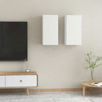 vidaXL TV-Schränke 2 Stk. Weiß 30,5x30x60 cm Holzwerkstoff