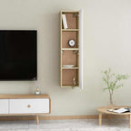 vidaXL TV-Schränke 2 Stk. Weiß Sonoma-Eiche 30,5x30x60cm Holzwerkstoff