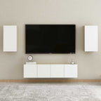 vidaXL TV-Schränke 2 Stk. Weiß Sonoma-Eiche 30,5x30x60cm Holzwerkstoff
