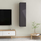 vidaXL TV-Schränke 2 Stk. Hochglanz-Schwarz 30,5x30x60cm Holzwerkstoff