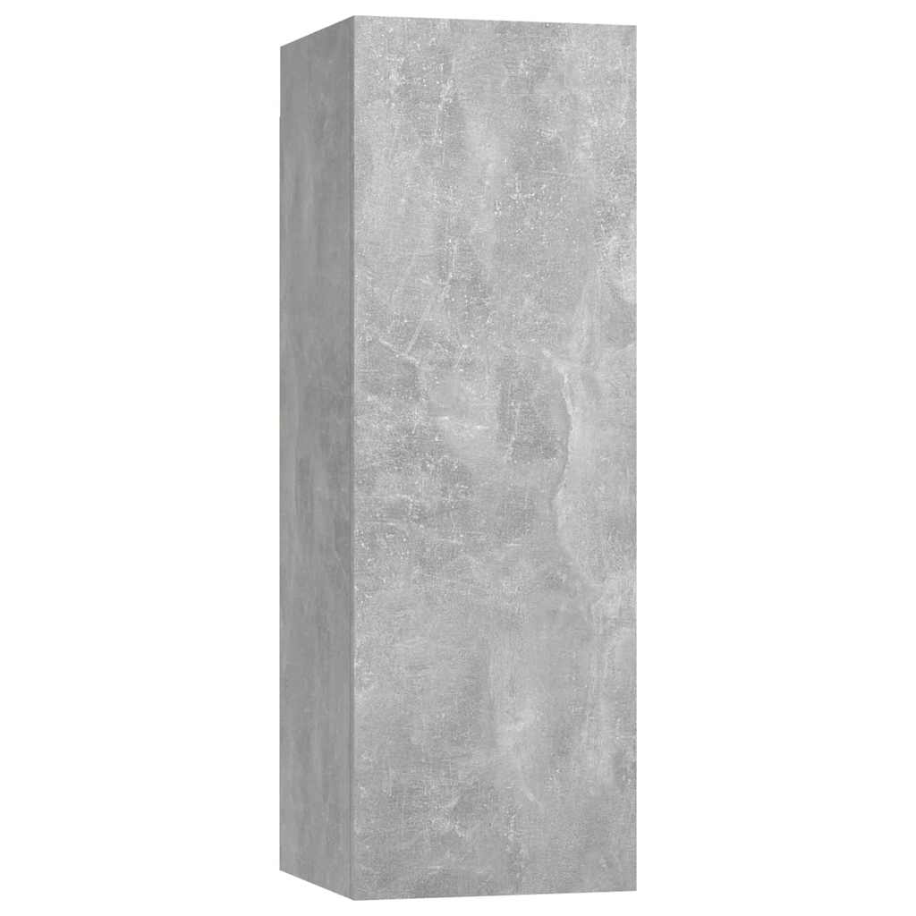 vidaXL TV-Schränke 2 Stk. Betongrau 30,5x30x90 cm Holzwerkstoff