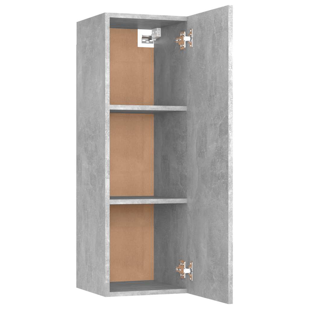 vidaXL TV-Schränke 2 Stk. Betongrau 30,5x30x90 cm Holzwerkstoff