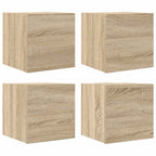 vidaXL TV-Wandschränke 4 Stk. Sonoma-Eiche 30,5x30x30 cm