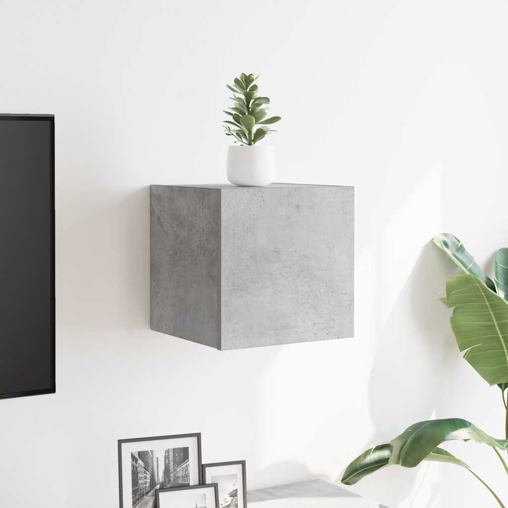vidaXL TV-Wandschrank Betongrau 30,5x30x30 cm