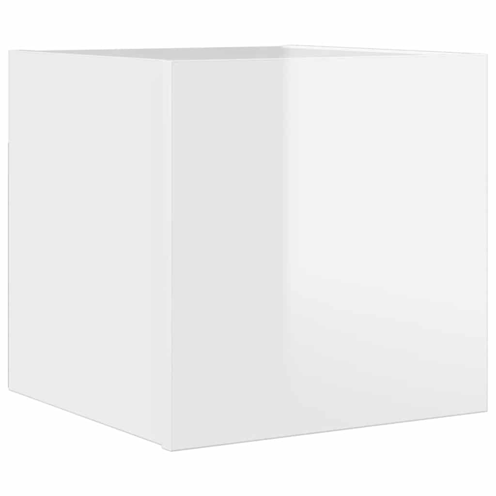 vidaXL TV-Wandschrank Hochglanz-Weiß 30,5x30x30 cm