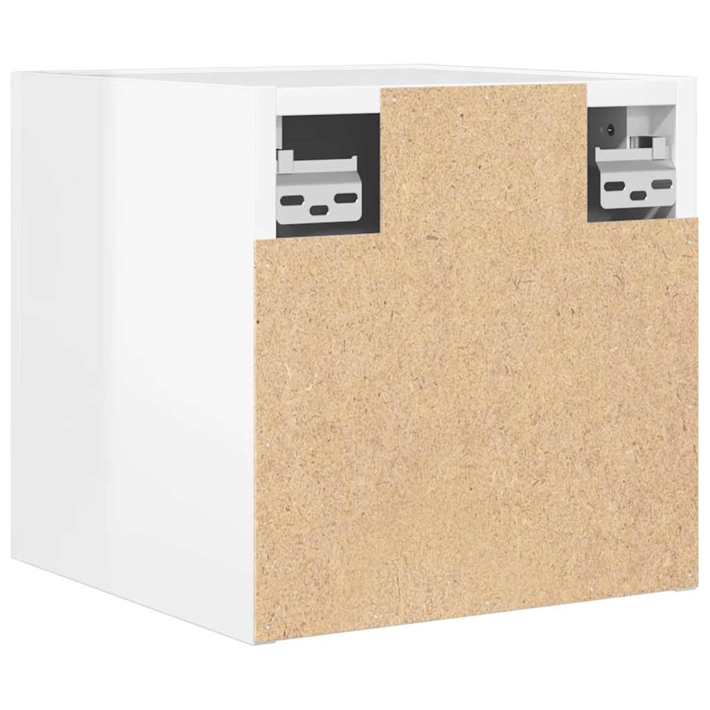 vidaXL TV-Wandschrank Hochglanz-Weiß 30,5x30x30 cm