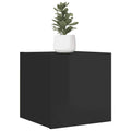 vidaXL TV-Wandschränke 2 Stk. Hochglanz-Schwarz 30,5x30x30 cm