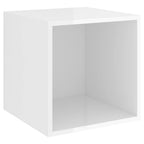 vidaXL Wandschrank Hochglanz-Weiß 37x37x37 cm Holzwerkstoff