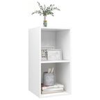 vidaXL TV-Wandschrank Weiß 37x37x72 cm Holzwerkstoff