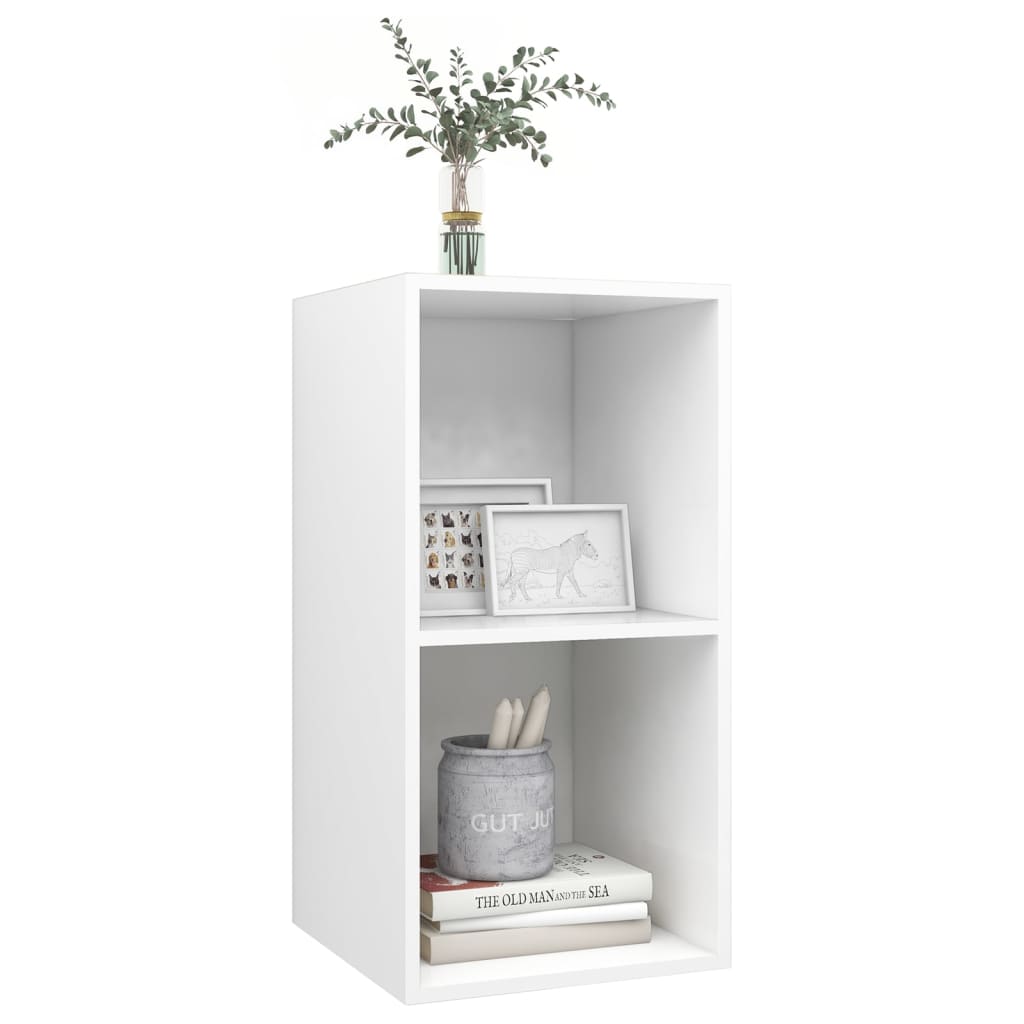 vidaXL TV-Wandschrank Weiß 37x37x72 cm Holzwerkstoff