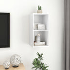 vidaXL TV-Wandschrank Weiß 37x37x72 cm Holzwerkstoff