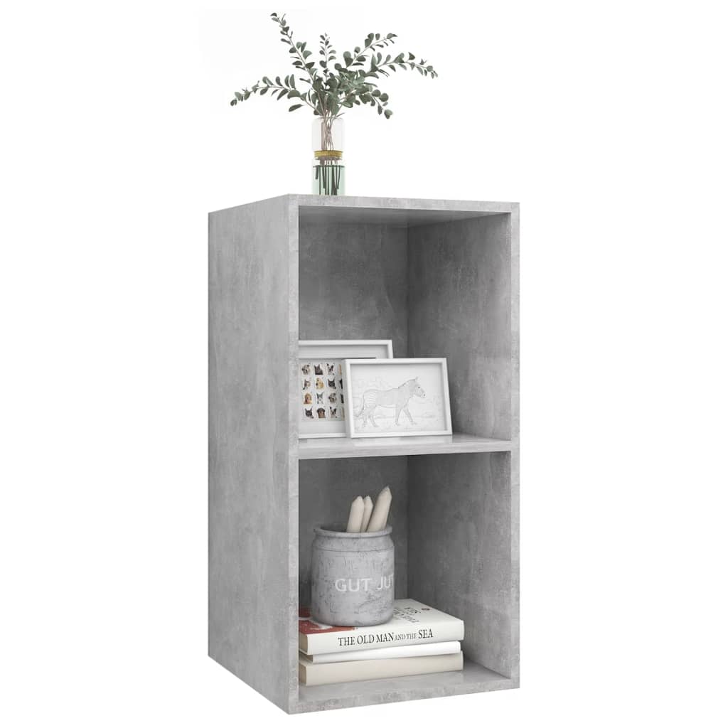 vidaXL TV-Wandschrank Betongrau 37x37x72 cm Holzwerkstoff