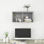 vidaXL TV-Wandschrank Betongrau 37x37x72 cm Holzwerkstoff