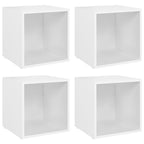 vidaXL TV-Schränke 4 Stk. Weiß 37x35x37 cm Holzwerkstoff