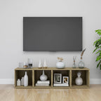 vidaXL TV-Schränke 4 Stk. Sonoma-Eiche 37x35x37 cm Holzwerkstoff