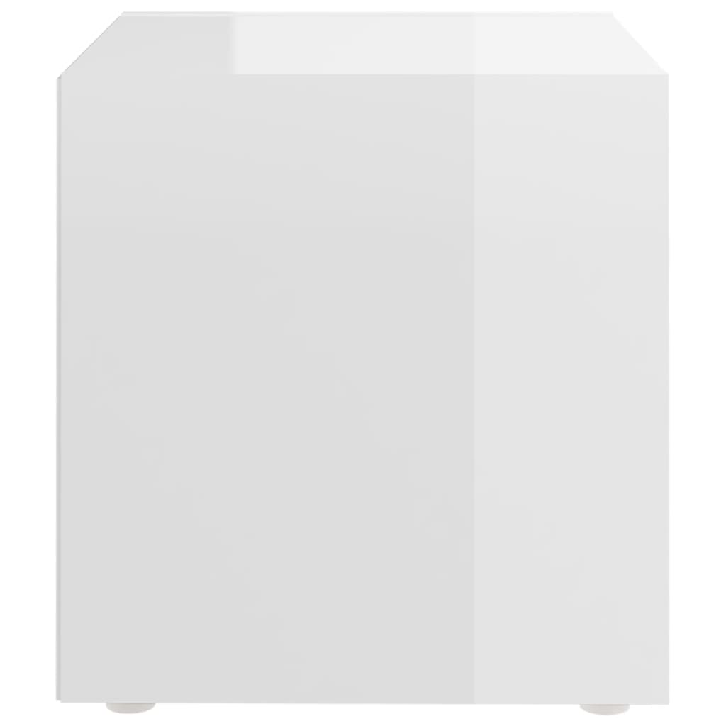 vidaXL TV-Schränke 4 Stk. Hochglanz-Weiß 37x35x37 cm Holzwerkstoff