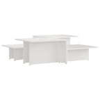 vidaXL Couchtische 2 Stk. Weiß 111,5x50x33 cm Holzwerkstoff
